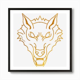 Wolf Lazy Halloween Costume Matching Mexicano Wolf Rose Art Print