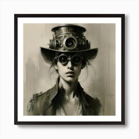 Steampunk Girl 2 Art Print