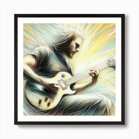 Guitar Player Art Print