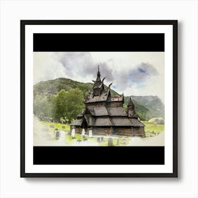 Norwegian Church Art Print