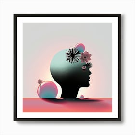 Flower Head Art Print