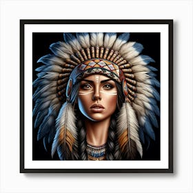 Indian Woman 3 Art Print