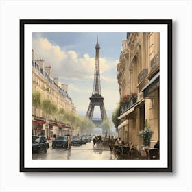 Paris Street Scene.2 Art Print