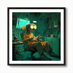 Man In A Lab Art Print