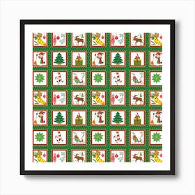 Christmas Paper Christmas Pattern Art Print