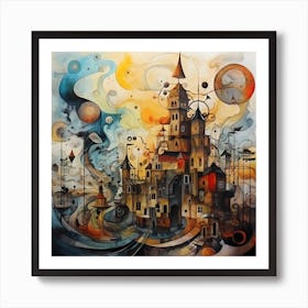 Brushstrokes of the Future Art Print