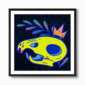 Chromadepth Rat Skull Art Print