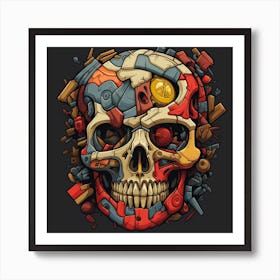 Skull Skull Skull Skull Skull Skull Skull Skull Skull Skull Art Print