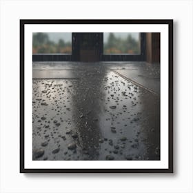 Rain Drops On The Floor 2 Art Print