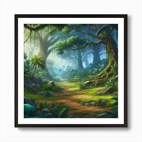 Jungle Scene Art Print