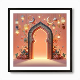 Ramadan Door Art Print