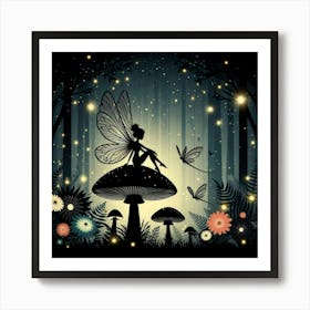 Fairy In The Forest Art Print