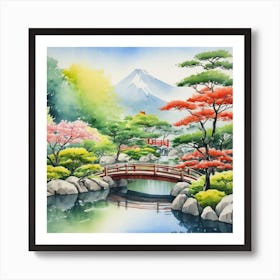 Japanese Garden 1 Art Print