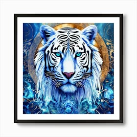 White Tiger 4 Art Print