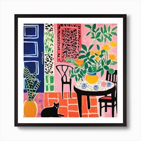 Cat In The Room 14 Art Print