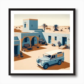 Desert House, Tidjikja, Mauritania. Vintage  Art Print