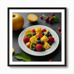 Default Create Unique Design Of Fruits In Beautiful Dish 0 Art Print