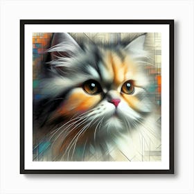 Feline Cat Creative Artwork Illustration 61 Art Print