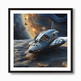 Spaceship In Space 3 Art Print