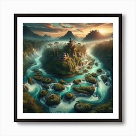 Sujisaketi River Art Print