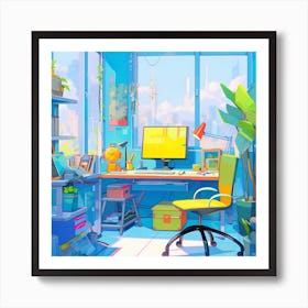 Home office in Japan Art Print