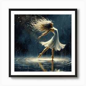 Dancer In Water Art Print