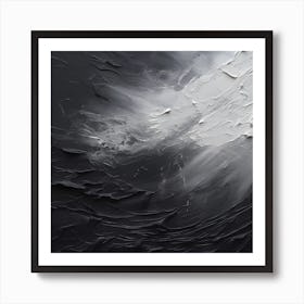 Mysterious Grey Unveiling Art Print