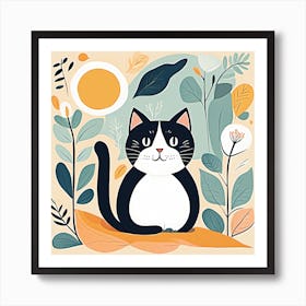 Cat In The Sun Art Print