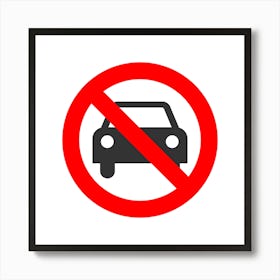 No Parking Sign.A fine artistic print that decorates the place.46 Art Print