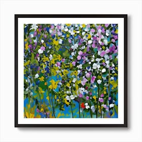 Flowers In The Garden 2 Art Print