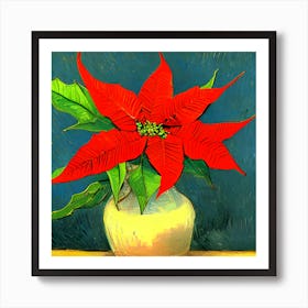 Poinsetta Art Print