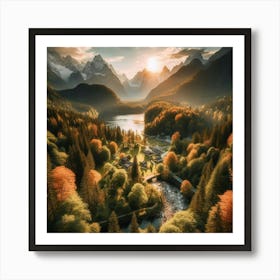 Autumn In The Mountains 2 Art Print