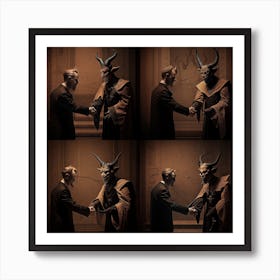 Demons & mens Art Print