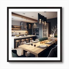 Modern Kitchen Dining Room Art Print