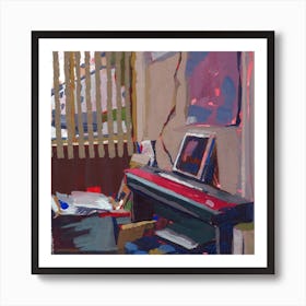 Corner Piece Square Art Print