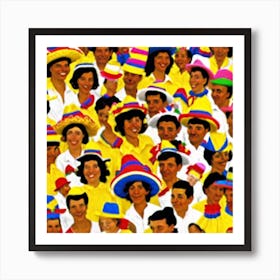 People In Hats Poster