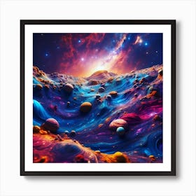 Swimming in Stars Art Print