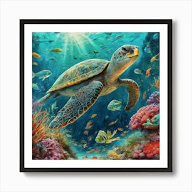 Sea Turtle 6 Art Print