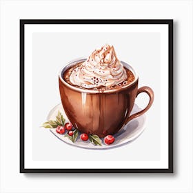 Hot Chocolate With Whipped Cream 11 Art Print