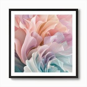 Abstract Flower Painting 1 Art Print