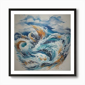 Ocean Waves Art Print