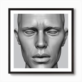 Face Of A Man 4 Art Print