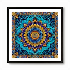 Paisley Tapestry A Classic Paisley Design With Rich Colors And Intricate Details Perfect Islamic Painting Art Print