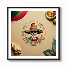 Mexican Skull 94 Art Print