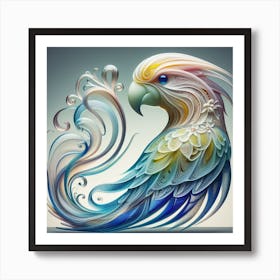 Glass Parrot 1 Art Print