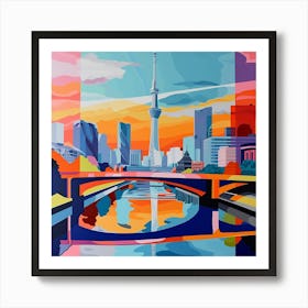 Abstract Travel Collection Tokyo Japan 2 Art Print