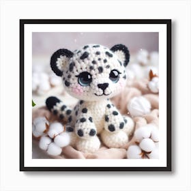 Amigurumi, Snow Leopard 1 Art Print