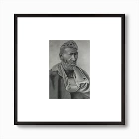 Portrait Of A Black Man Art Print