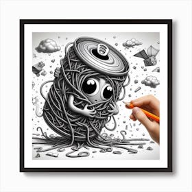 Can Of Worms Art Print