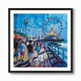 Pier Walk Art Print